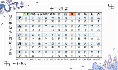 12 長生表|八字算命基礎——十二長生